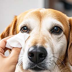 Cleaning eyes
