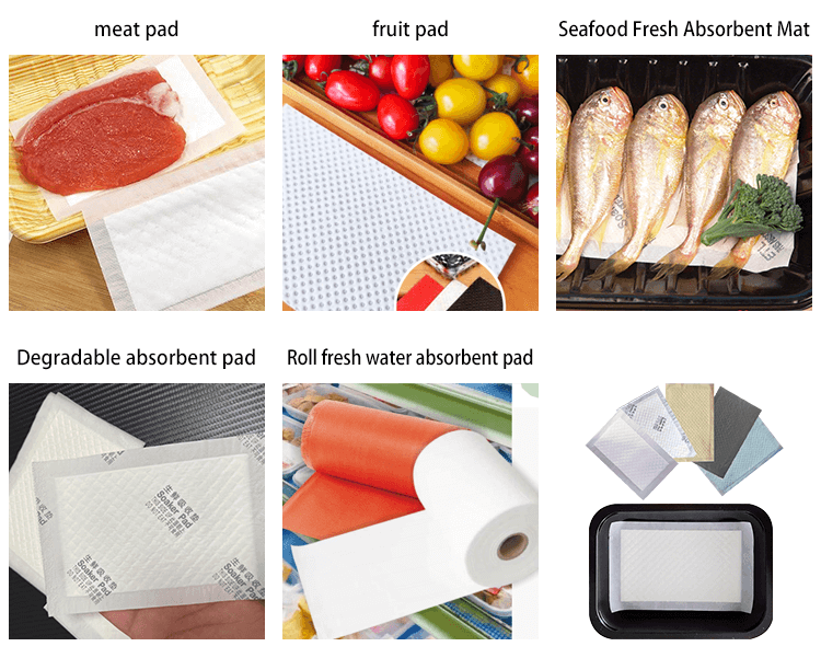 Food absorbent pad,soaker pad,meat pad,Degradable absorbent pad,fruit pad